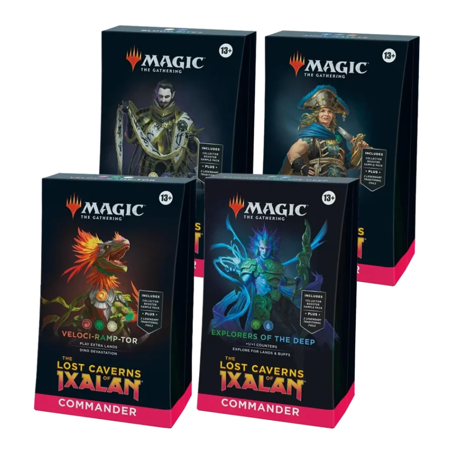The Lost Caverns of Ixalan Commander Deck Display