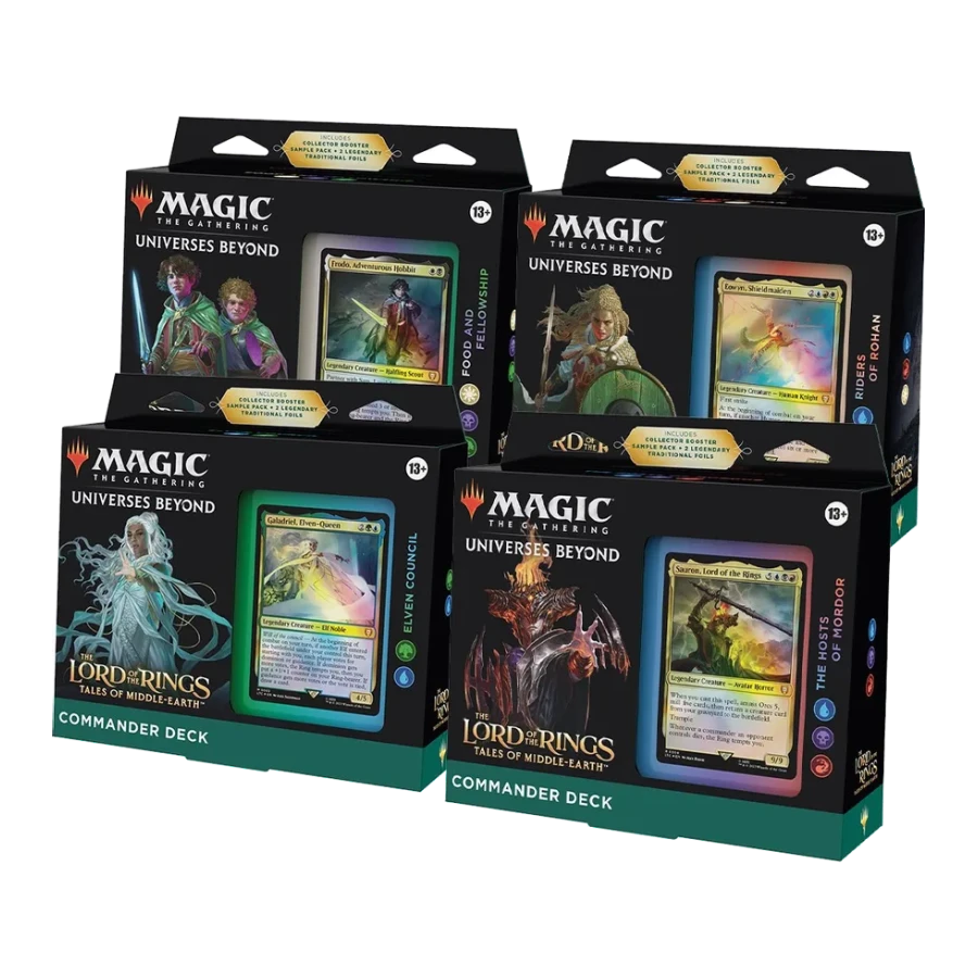 The Lord of the Rings Tales of Middle earth Commander Decks Set of 4