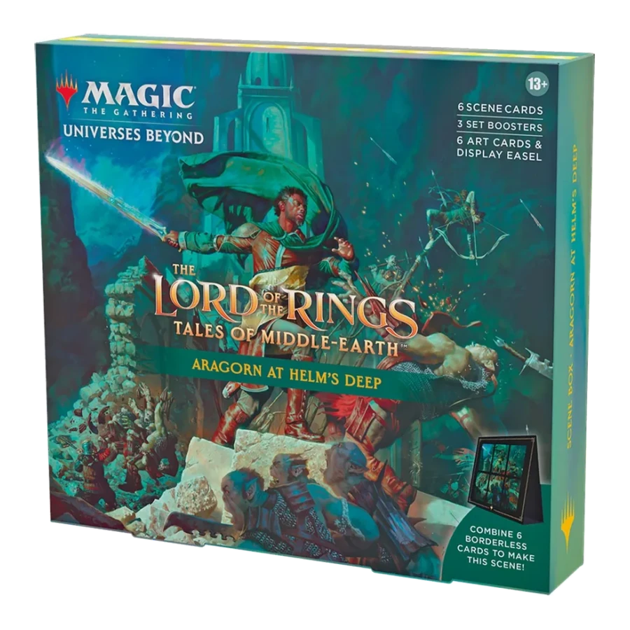 The Lord of the Rings Tales of Middle earth Scene Box Aragorn at Helms Deep