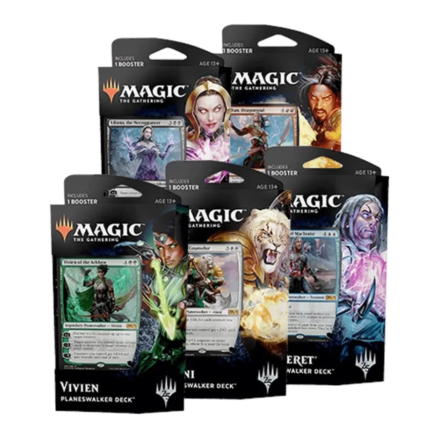 Core Set 2019 Planeswalker Decks Set of 5