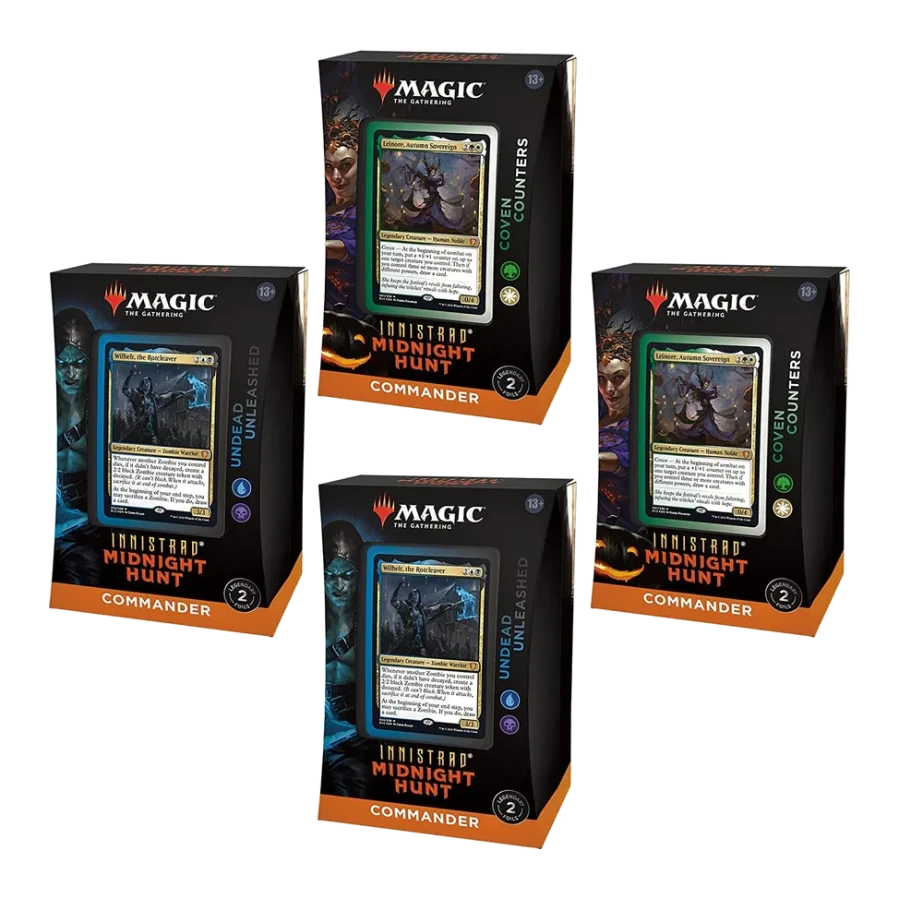 Innistrad Midnight Hunt Commander Deck Display