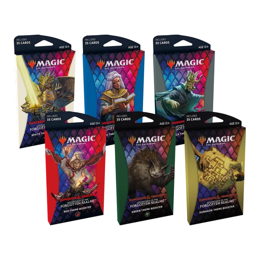 Adventures in the Forgotten Realms Theme Booster Set of 6