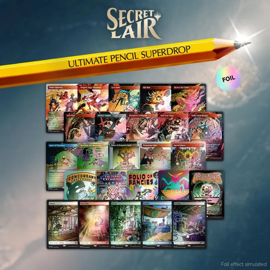 Secret Lair Bundle The Ultimate Pencil Rainbow Foil