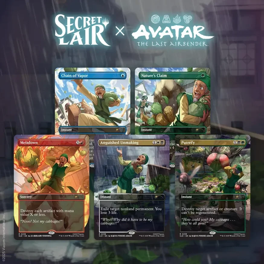 Secret Lair Drop Avatar The Last Airbender My Cabbages!