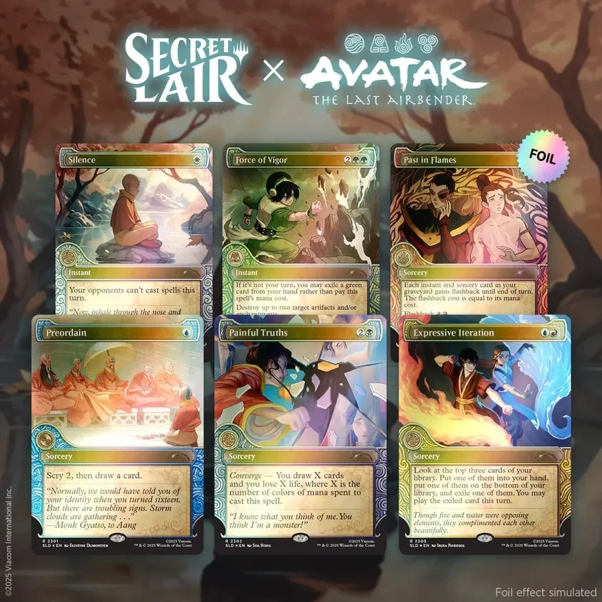Secret Lair Drop Avatar The Last Airbender One with the Elements Foil