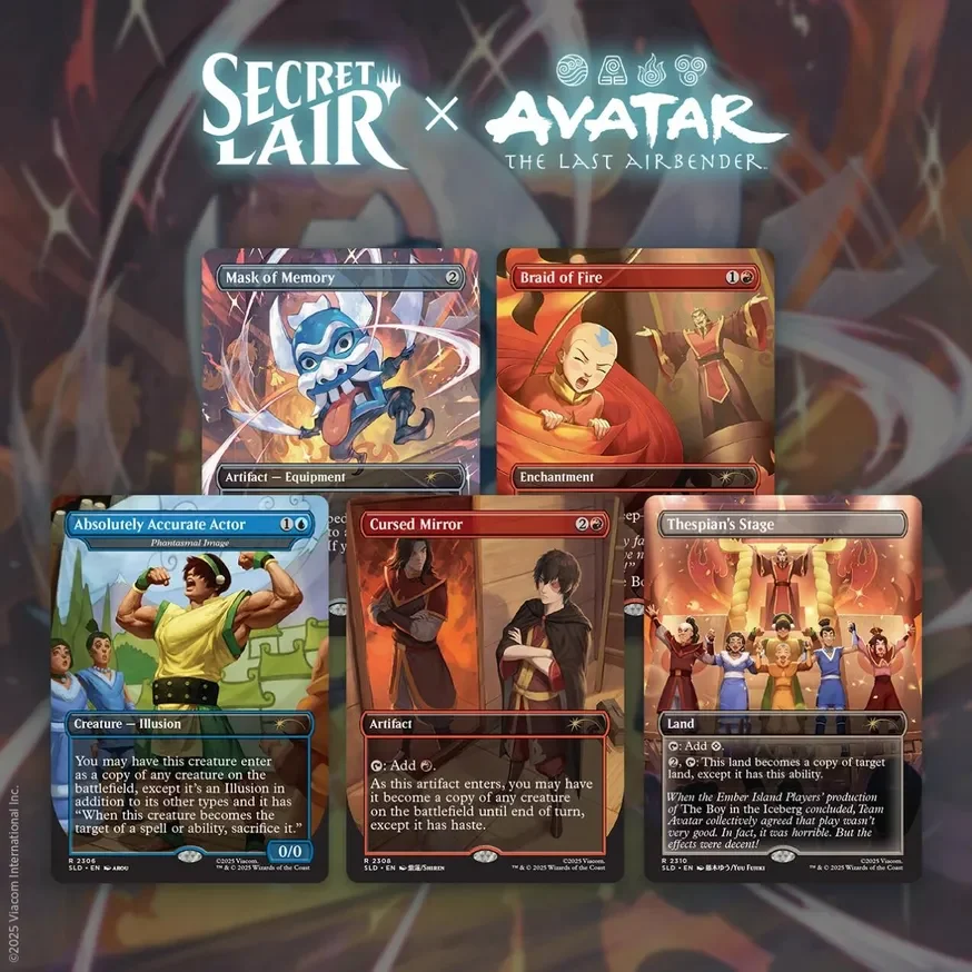 Secret Lair Drop Avatar The Last Airbender The Ember Island Players