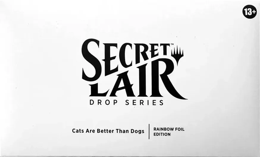Secret Lair Drop Cats Are Better Than Dogs Rainbow Foil