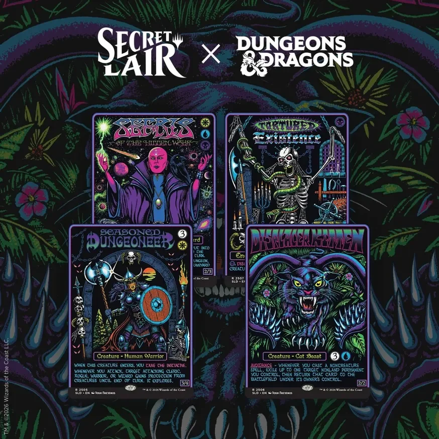Secret Lair Drop Dungeons & Dragons Black Lights & Dark Dungeons