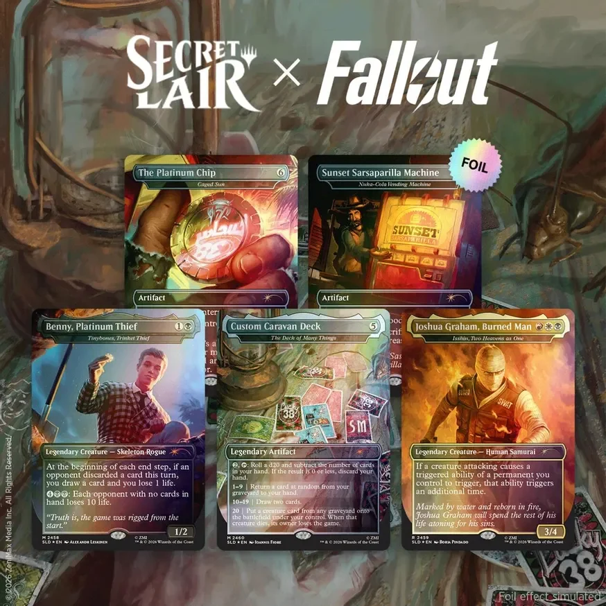 Secret Lair Drop Fallout Welcome to New Vegas Foil