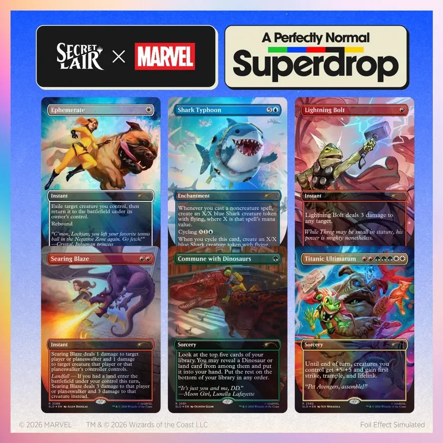 Secret Lair Drop Marvel Earths Mightiest Pets Foil