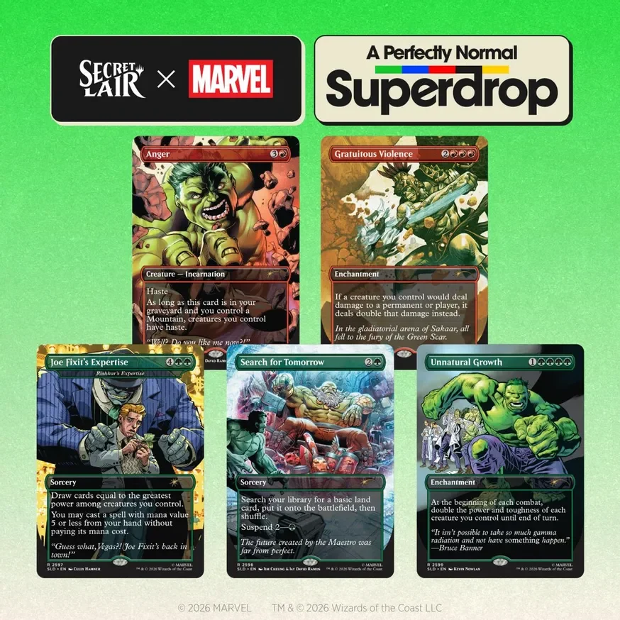Secret Lair Drop Marvels Hulk SMASH!