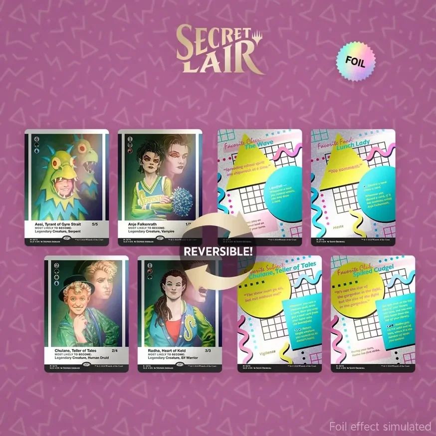 Secret Lair Drop Secret Lair High Class of 87 Rainbow Foil