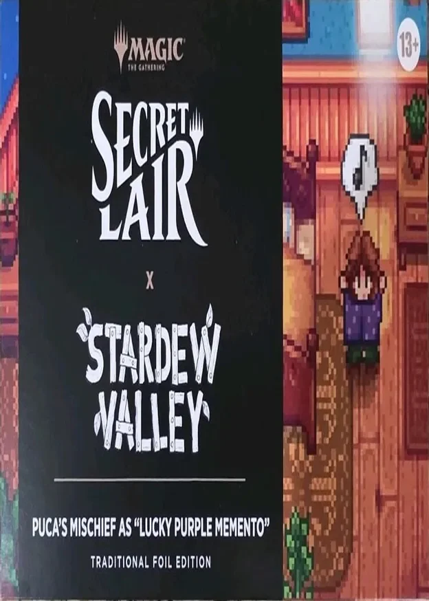 Secret Lair Drop Secret Lair Promo x Stardew Valley Puca's Mischief as Lucky Purple Memento