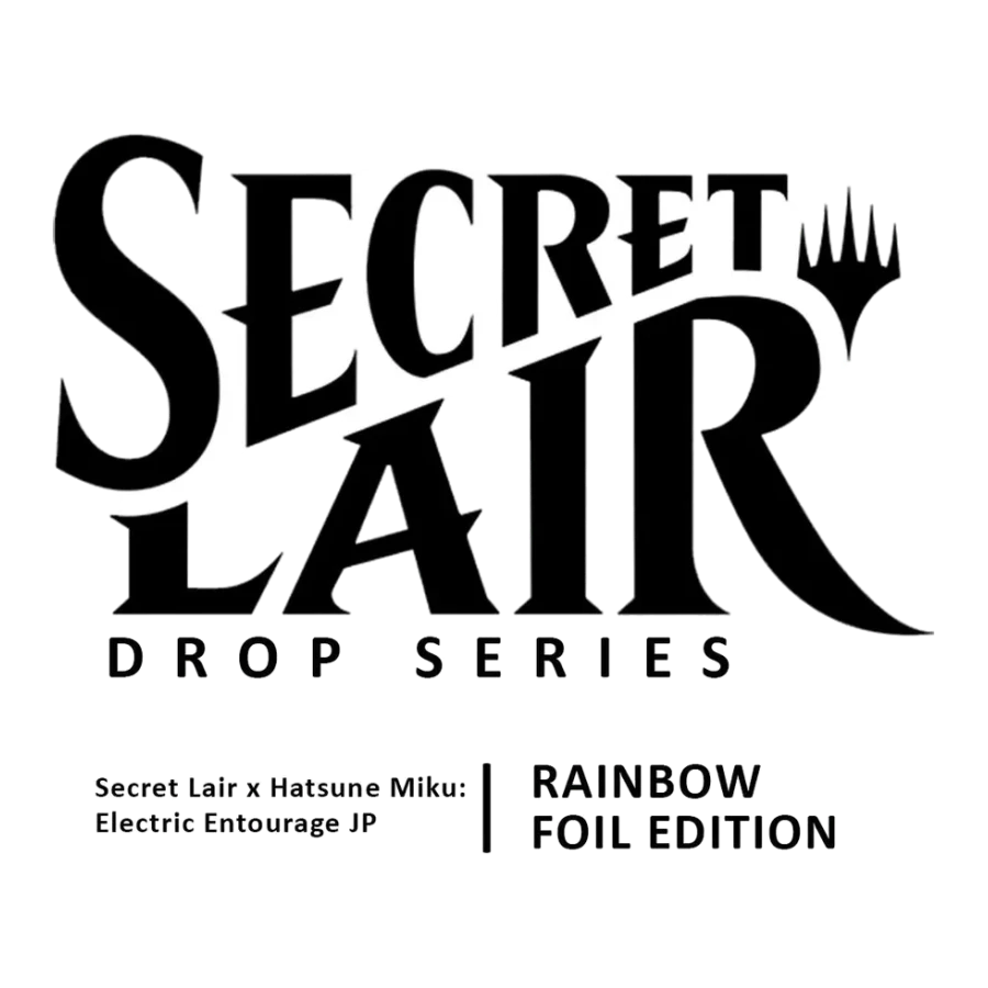 Secret Lair Drop Secret Lair x Hatsune Miku Electric Entourage Japanese Rainbow Foil