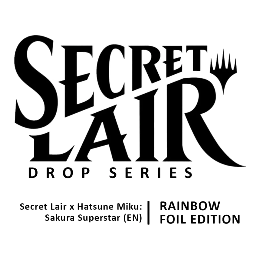 Secret Lair Drop Secret Lair x Hatsune Miku Sakura Superstar English Rainbow Foil
