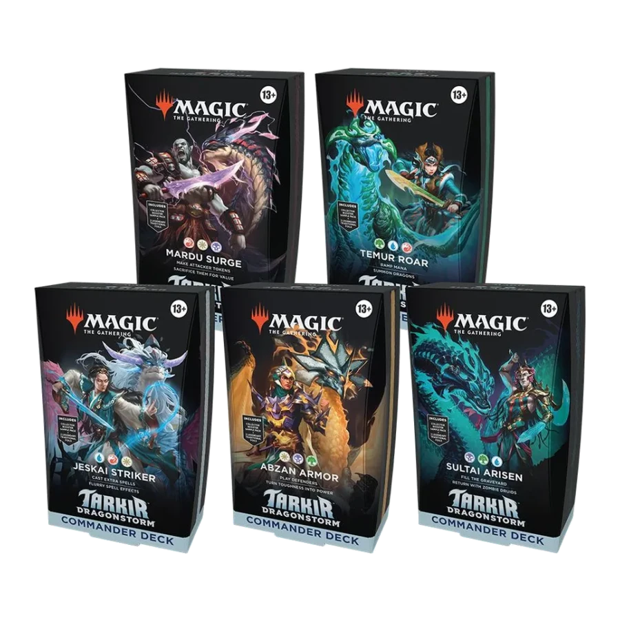 Tarkir Dragonstorm Commander Decks Set of 5