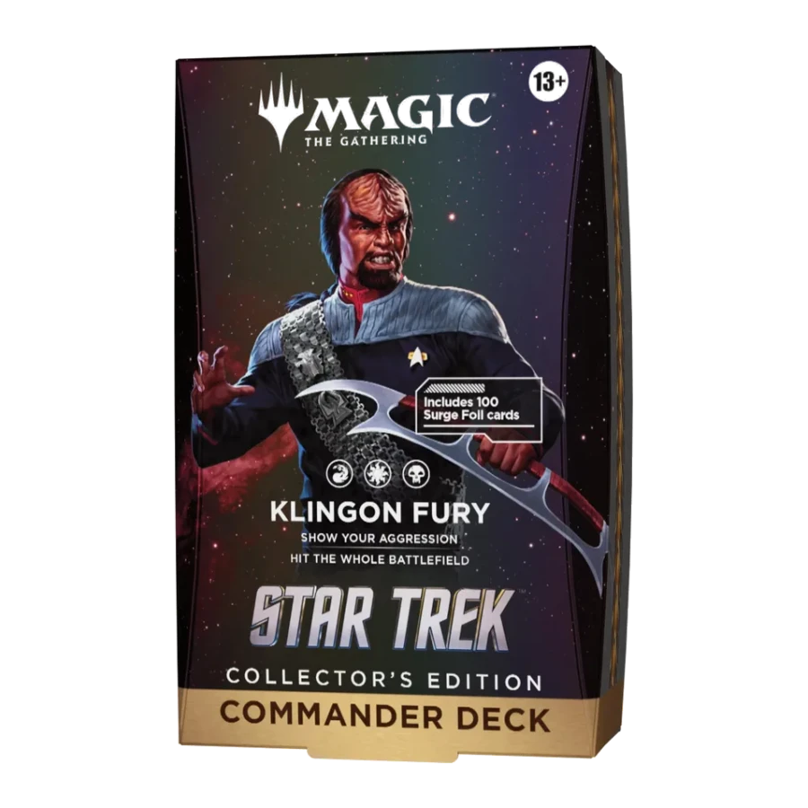 Star Trek Commander Deck Klingon Fury Collectors Edition