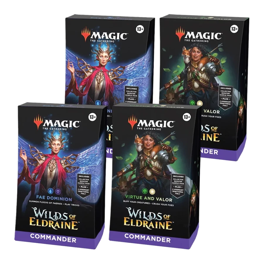 Wilds of Eldraine Commander Deck Display