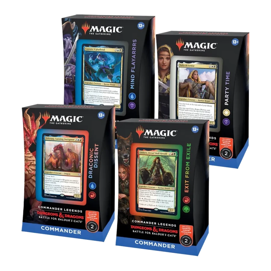 Commander Legends Battle for Baldurs Gate Commander Decks Set of 4